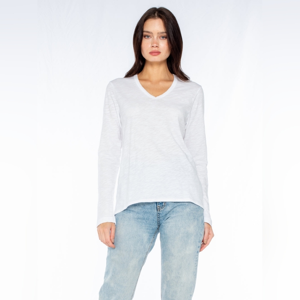 Wilt Long Sleeve Shrunken Boyfriend Top Size XS